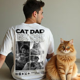 Personalisiertes Oversized T-Shirt "Cat Dad"