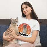 Personalisiertes Retro T-Shirt "Foto von deiner Katze"