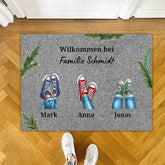 Personalisierte Fußmatte ''Eure Sneaker'' - Weihnachten