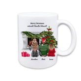 Weihnachtstasse ''Familie Cartoon''