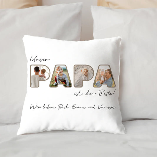 Personalisiertes Kissen "Papa"