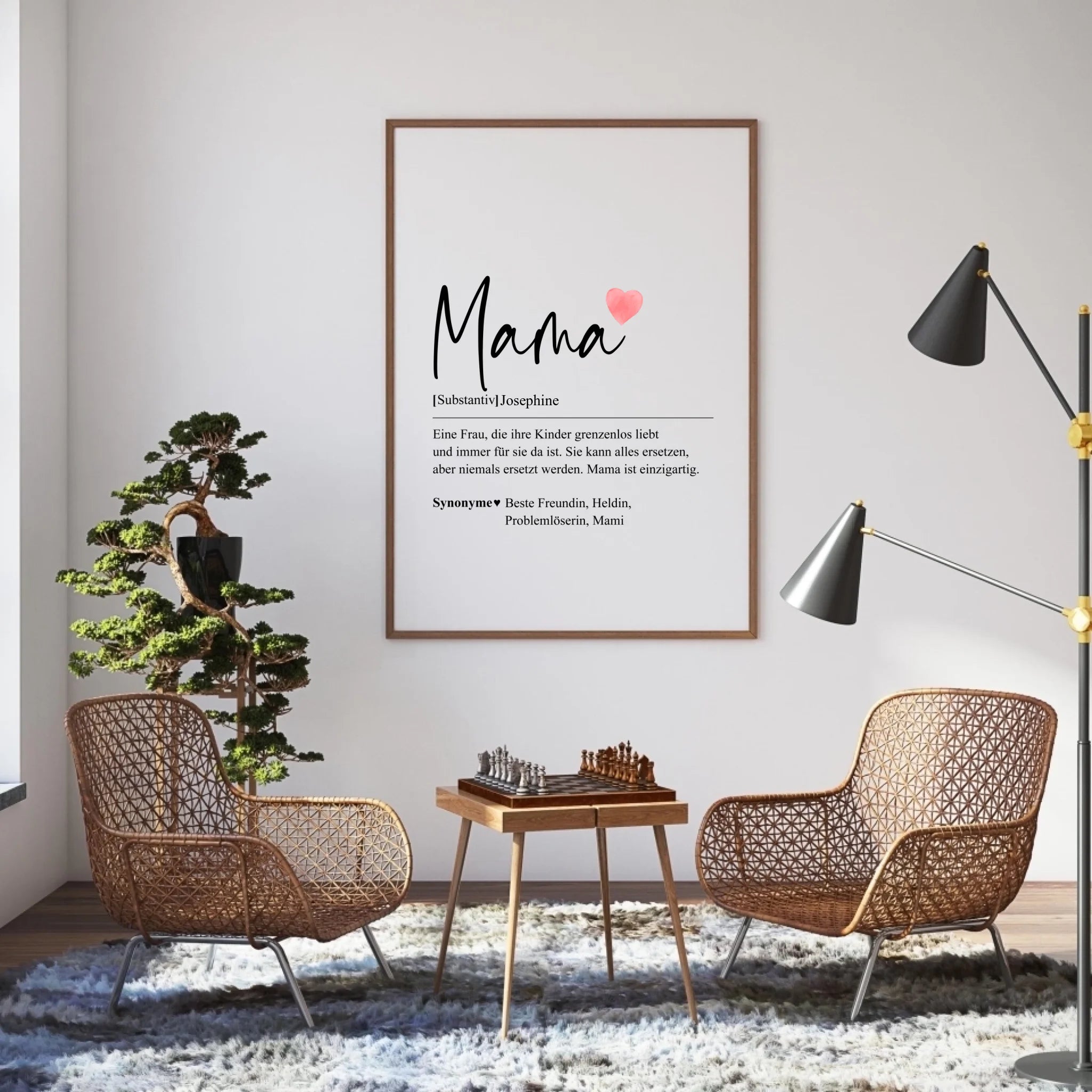 Mama Definition - Personalisiertes Poster – Pfotegws