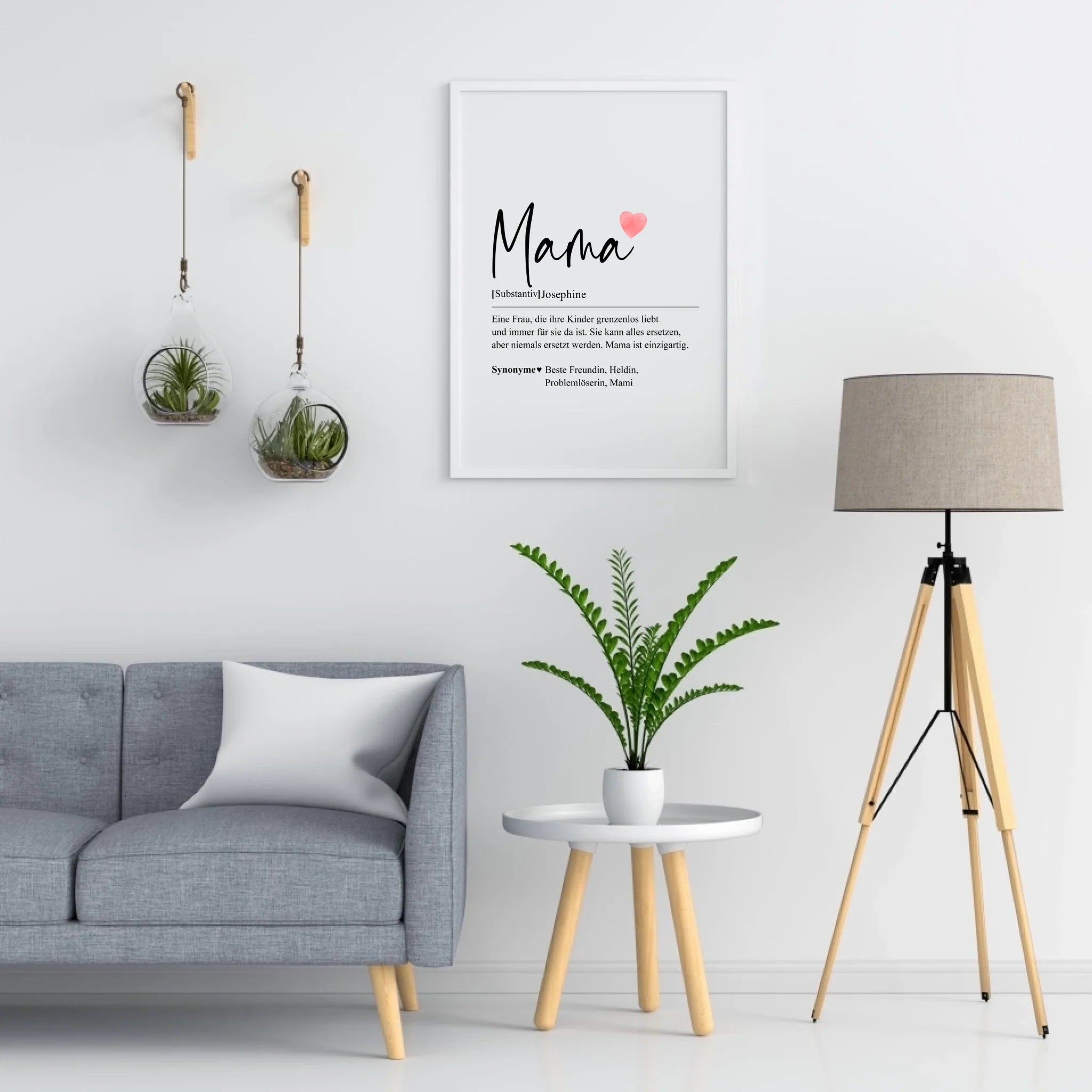Mama Definition - Personalisiertes Poster – Pfotegws