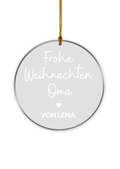 Weihnachtsbaumschmuck ''Dein Text''