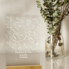 Personalisierte Acryltafel - "Sternenhimmel"